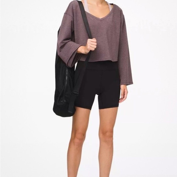 - Lululemon 🍋Show Your Depth Long Sleeve Heathered Antique Bark top size M,… - Picture 4 of 8